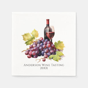 Serviette En Papier Dégustation de vin personnalisée