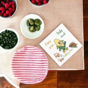 Serviette En Papier Dégustez votre délicieux repas