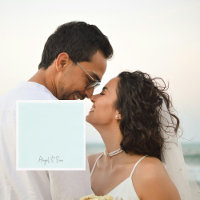 Déjeuner Mariage personnalisé Simply Icy Blue