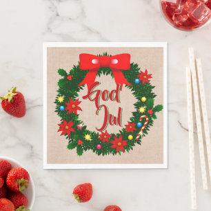 Serviette En Papier Déjeuner suédois de dieu julservett