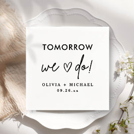 Serviette En Papier Demain Nous Répétons Dîner Serviettes