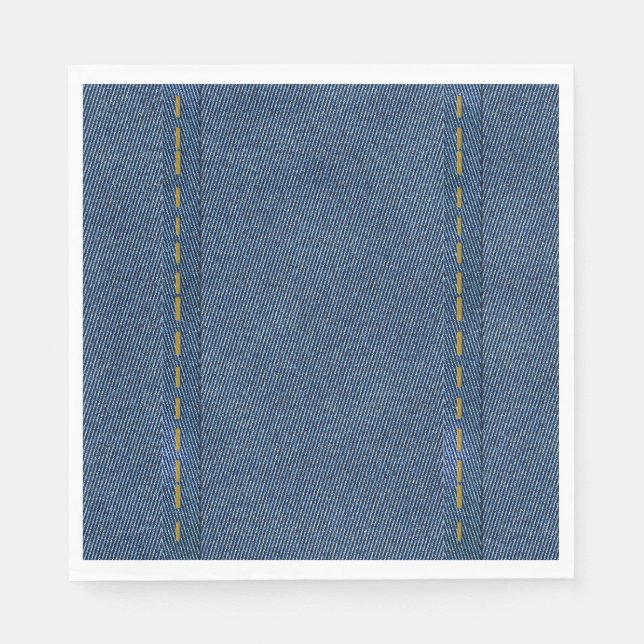 SERVIETTE EN PAPIER DENIM NUMÉRIQUE (Devant)