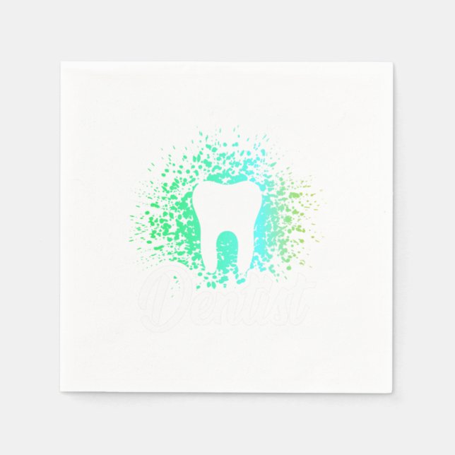 Serviette En Papier Dental Assistant Dentiste Dentistesse Hygiéniste C (Devant)