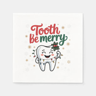 Serviette En Papier Dentiste dentaire Sois Joyeux Dentiste Noël