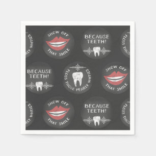 Serviette En Papier Dentiste Motif amusant - Hygiéniste dentaire ador