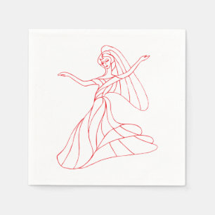 Serviette En Papier Déplacement des serviettes Danseuse