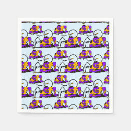 Serviette En Papier Déplaisant Zombies Éffrayant Halloween