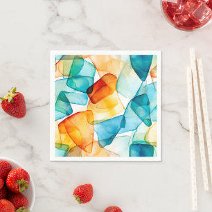 Serviette En Papier Dérive de couleur côtière