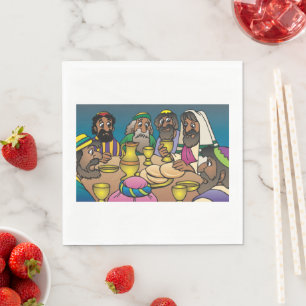 Serviette En Papier Dernier souper serviettes religieuses
