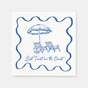 Serviette En Papier Dernier toast sur la côte Cocktail Napktail