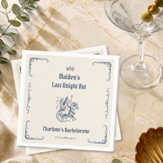 Serviette En Papier Dernière Chevalier de la Mariée Médiévale Enterrem