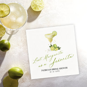 Serviette En Papier Dernière Margarita en tant que Señorita Enterremen