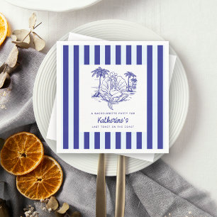 Serviette En Papier Dernière Toast Blue Cowboy Sirène Enterrement de V
