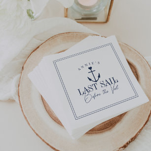 Serviette En Papier Dernière voile avant le voile nautique enterrement