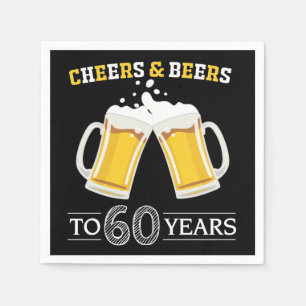 Serviette En Papier Des bières à 60 ans de serviettes