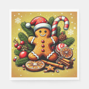 Serviette En Papier Des serviettes en pain d'épices !