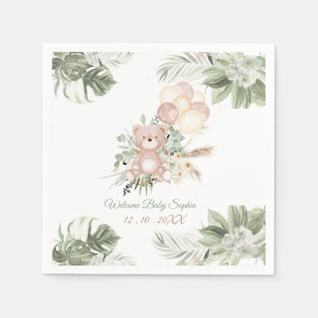 Serviette En Papier Des serviettes personnalisées Portent des idées Ba (Devant)