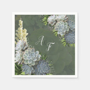 Serviette En Papier Des teintes succulentes de serviettes de bleus pâl