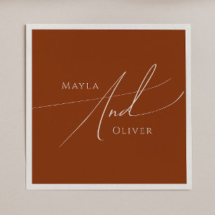 Serviette En Papier Désert de Whimsical   Napkins Mariage en terre cui