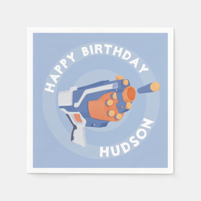 Serviette En Papier Design de la pièce à fusil à fléchettes (Devant)