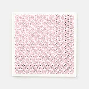 Serviette En Papier Design de métamorphose rose