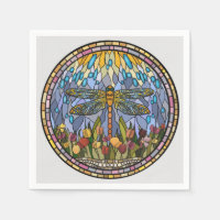 Design en verre à collier de libellules