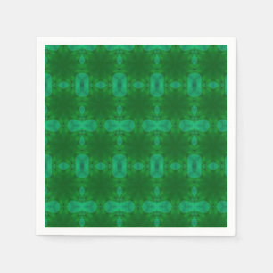 Serviette En Papier Design géométrique vert émeraude