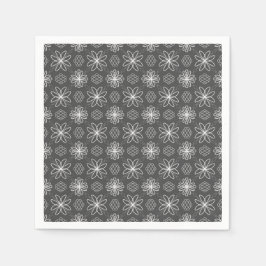 Serviette En Papier Design gris
