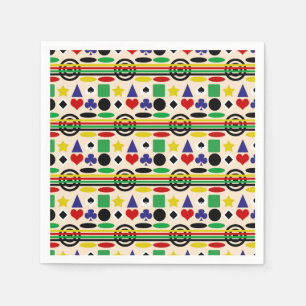 Serviette En Papier Design Motif nordique scandinave tribal