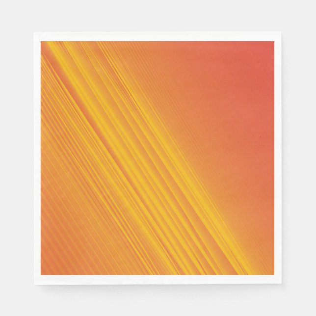 Serviette En Papier Design orange et jaune dégradé (Devant)