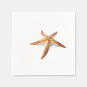Serviette En Papier Dessin aquarelle d'étoile de mer