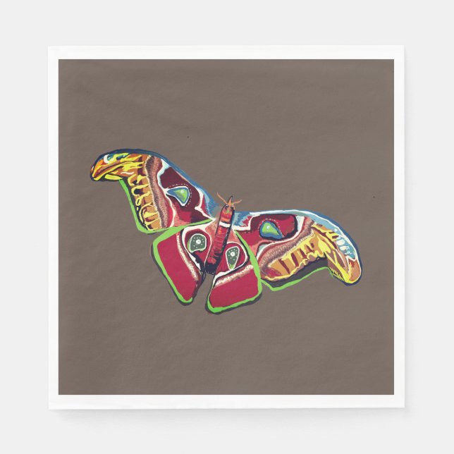Serviette En Papier Dessin d'art papillon (Devant)