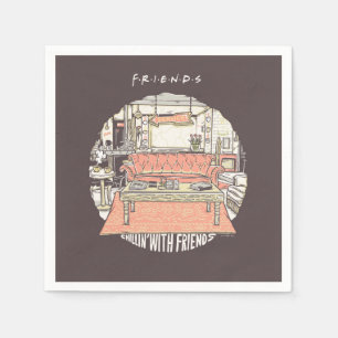 Serviette En Papier Dessin de Chillin avec AMIS™