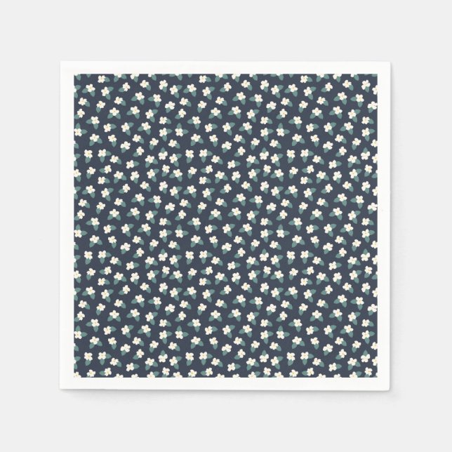 Serviette En Papier Dessin de fleurs (Devant)