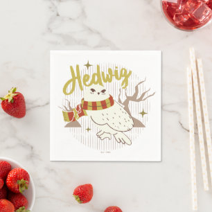Serviette En Papier Dessin de la forêt fantaisiste d'Hedwig