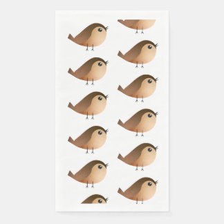 Serviette En Papier Dessin d'Oiseau de Bruant