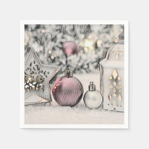 Serviette En Papier Dessin d'ornements de Noël vintage