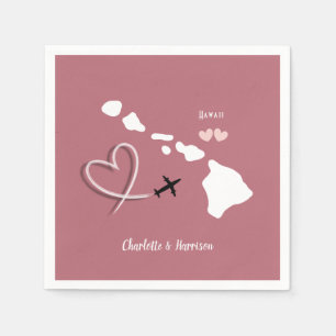 Serviette En Papier Destination Mariage Hawaii