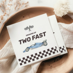 Serviette En Papier Deux Fast Race Car 2nd Boy's Birthday Party