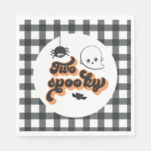 Serviette En Papier Deux Halloween Éffrayant 2e anniversaire
