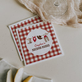 Serviette En Papier Deuxième Rodéo Western Cowboy 2e anniversaire