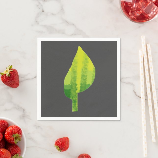 Serviette En Papier Devenez écolo éco-feuille de la nature (En situation)