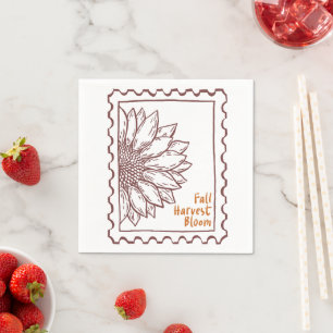 Serviette En Papier Devis d'automne