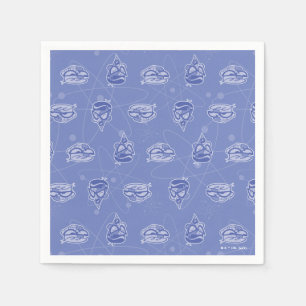 Serviette En Papier Dexter et Mandark Motif atomique