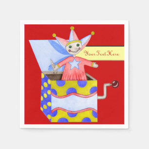 Serviette En Papier Diable - jouets traditionnels (couleur primaire