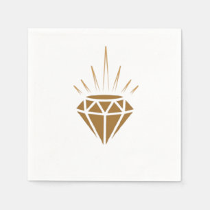 Serviette En Papier Diamant brillant