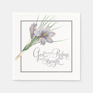 Serviette En Papier Dieu est notre refuge et notre force
