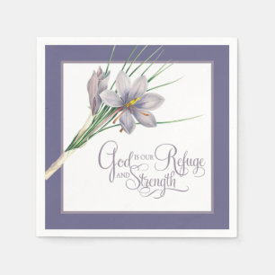 Serviette En Papier Dieu est notre Refuge et notre force Serviettes