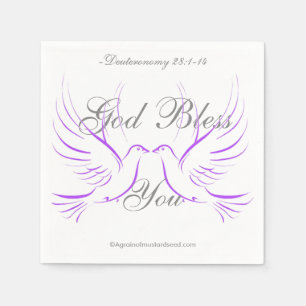 Serviette En Papier Dieu te bénisse