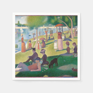 Serviette En Papier Dimanche sur La Grande Jatte Seurat Peinture